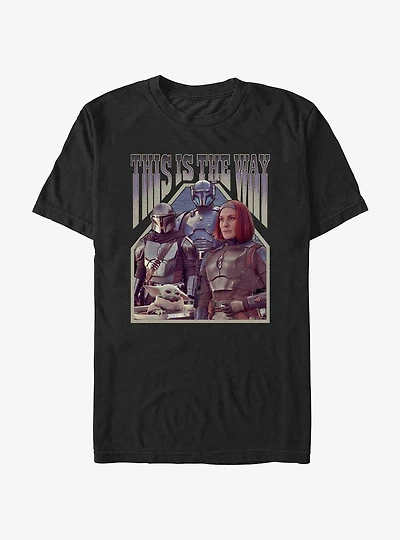 Star Wars The Mandalorian Squad Din Djarin Grogu Paz Vizsla & Bo-Katan T-Shirt BoxLunch Web Exclusive