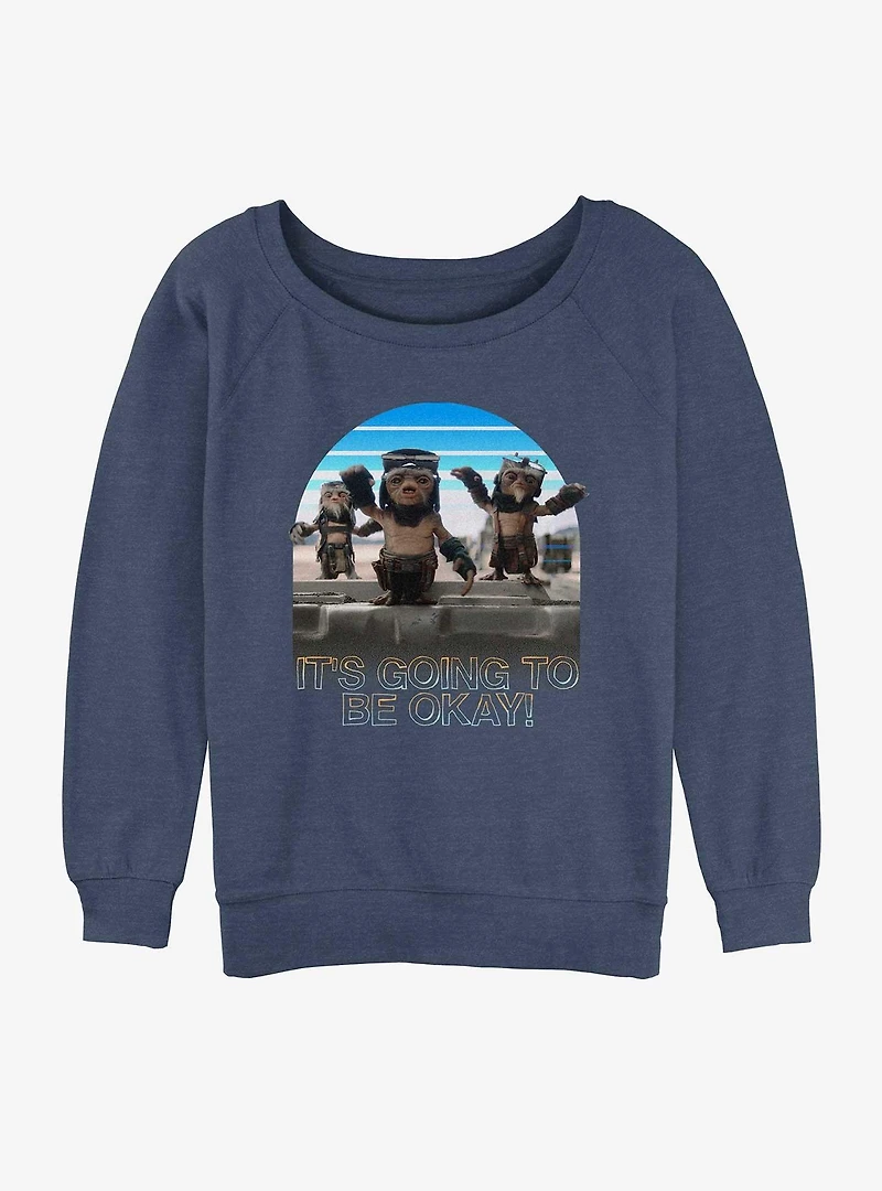Star Wars The Mandalorian Anzellans Say It's Going To Be Okay Womens Slouchy Sweatshirt