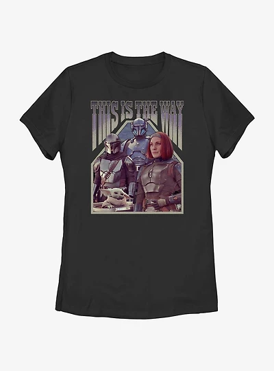 Star Wars The Mandalorian Squad Din Djarin Grogu Paz Vizsla & Bo-Katan Womens T-Shirt BoxLunch Web Exclusive