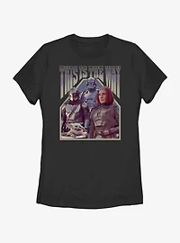 Star Wars The Mandalorian Squad Din Djarin Grogu Paz Vizsla & Bo-Katan Womens T-Shirt BoxLunch Web Exclusive