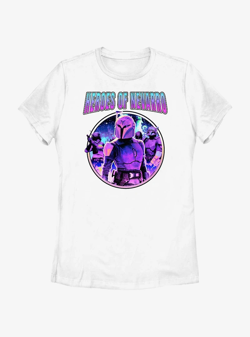 Star Wars The Mandalorian Heroes of Nevarro Womens T-Shirt