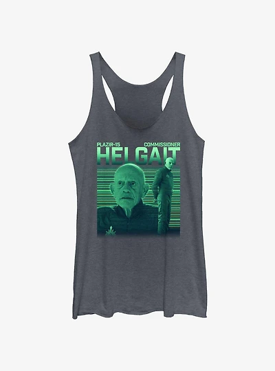 Star Wars The Mandalorian Commissioner Helgait Womens Tank Top