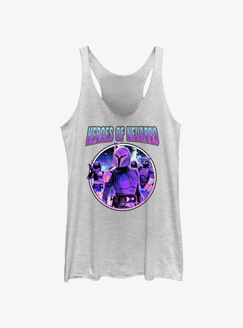 Star Wars The Mandalorian Heroes of Nevarro Womens Tank Top