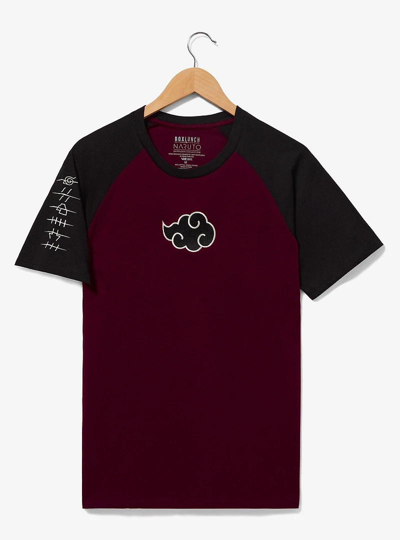 Naruto Shippuden Akatsuki Cloud Raglan T-Shirt - BoxLunch Exclusive