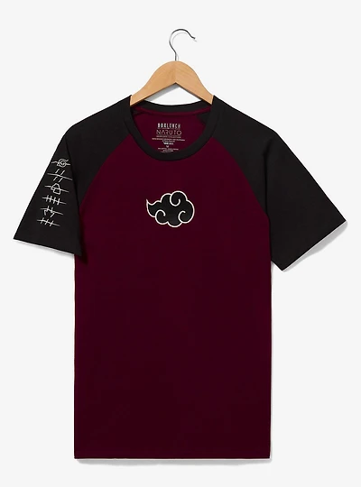 Naruto Shippuden Akatsuki Cloud Raglan T-Shirt - BoxLunch Exclusive