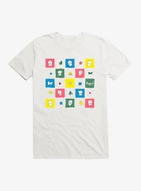 Bee And Puppycat Checkerboard Icons T-Shirt