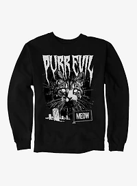 Cat Purr Evil Punk Meow Sweatshirt