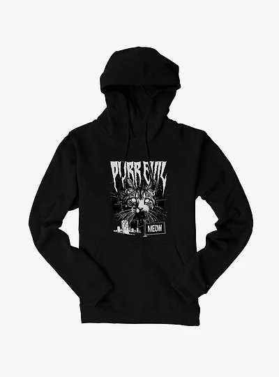 Cat Purr Evil Punk Meow Hoodie