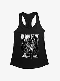 Cat Purr Evil Punk Meow Girls Tank