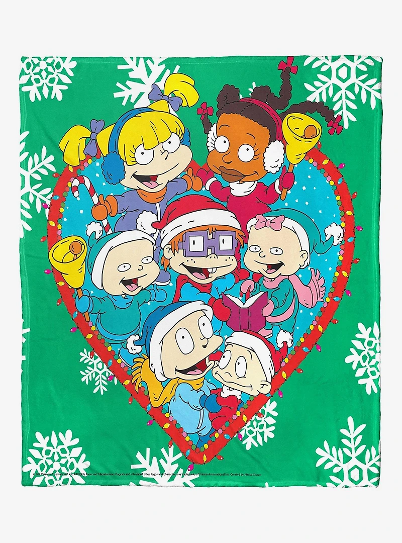 Rugrats Christmas Babies Silk Touch Throw Blanket