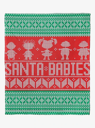 Rugrats Santa Babies Silk Touch Throw Blanket