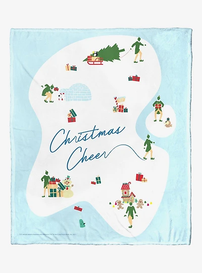 Elf Christmas Cheer Silk Touch Throw Blanket