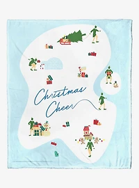 Elf Christmas Cheer Silk Touch Throw Blanket