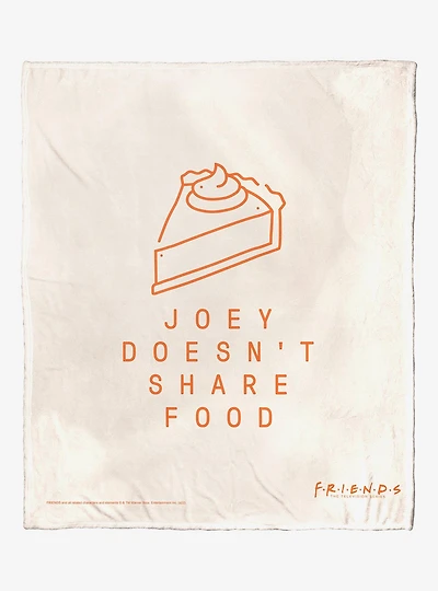 Friends Joey Doesn’t Share Throw Blanket