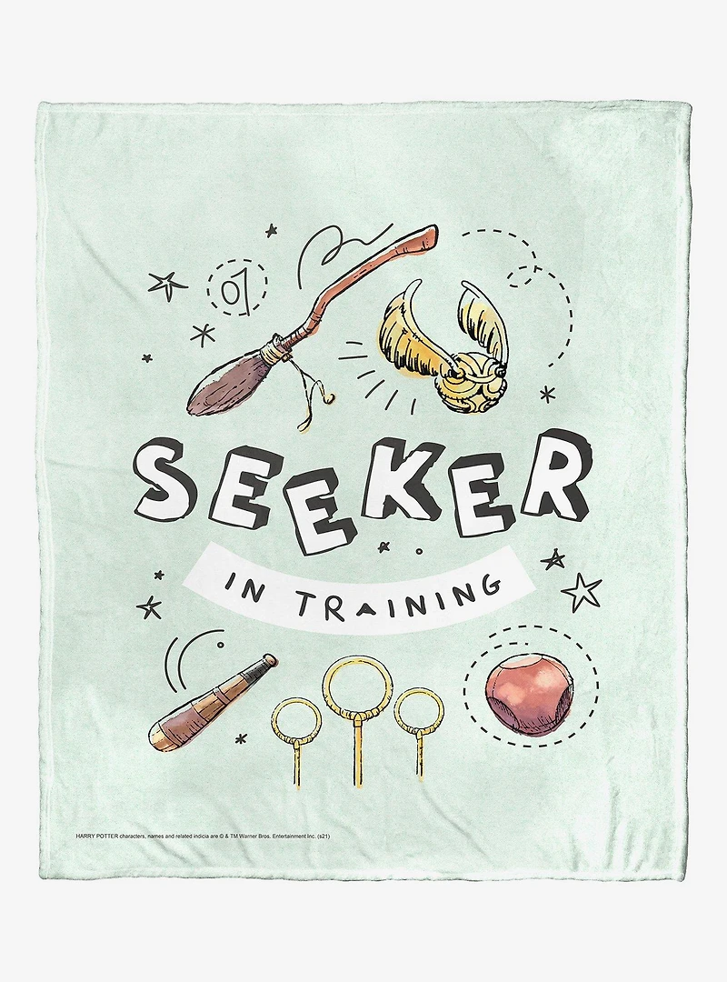 Harry Potter Seeker In Training Throw Blanket