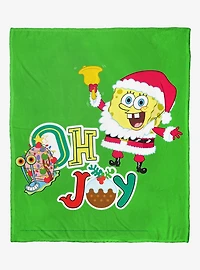 SpongeBob SquarePants Oh Joyful Holiday Throw Blanket