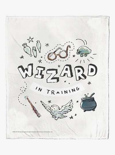 Harry Potter Wizard In Training Throw Blanket
