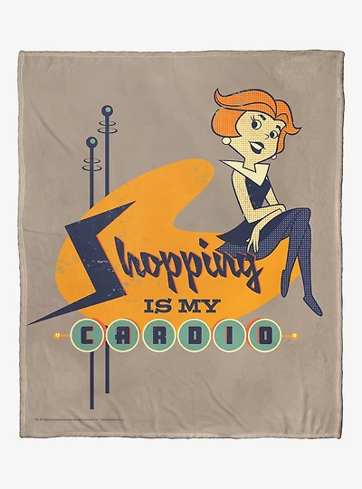 The Jetsons Shopping Workout Throw Blanket