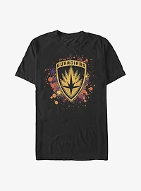 Marvel Guardians of the Galaxy Ink Splatter Badge T-Shirt