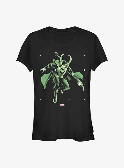 Marvel Loki God Of Mischief Girls T-Shirt