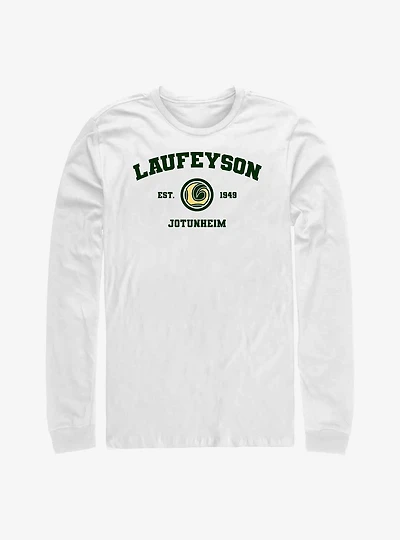 Marvel Laufeyson Jotunheim Collegiate Long-Sleeve T-Shirt