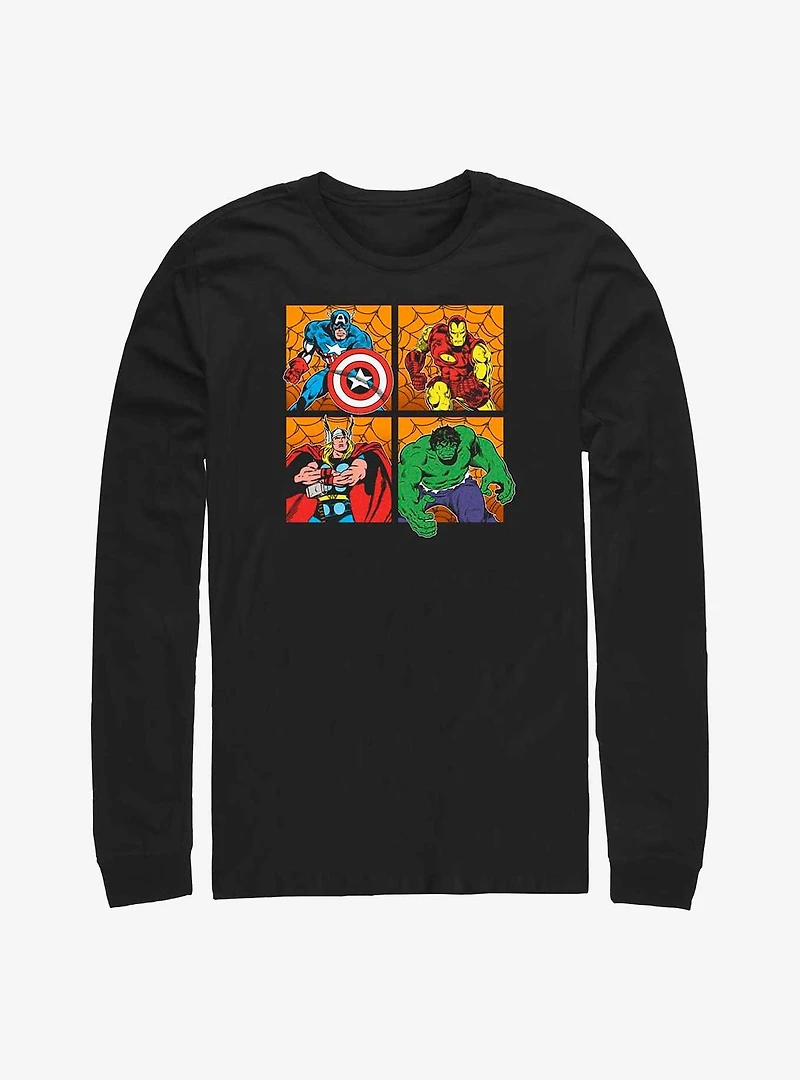 Marvel Avengers Halloween Panels Long-Sleeve T-Shirt