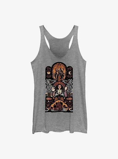 Disney Hocus Pocus Triptic Girls Raw Edge Tank