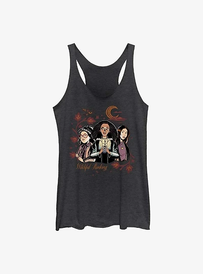 Disney Hocus Pocus Witchful Thinking Girls Raw Edge Tank