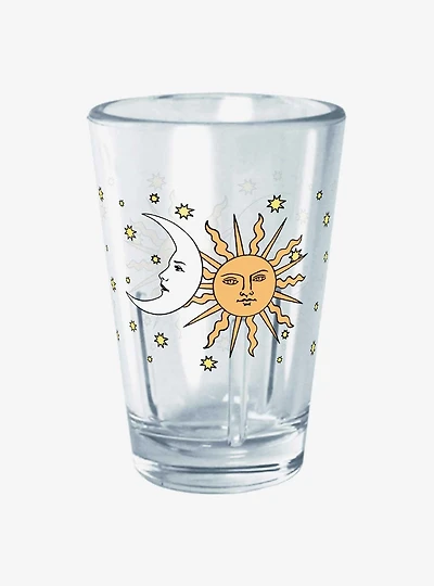 Hot Topic Sun And Moon Mini Glass