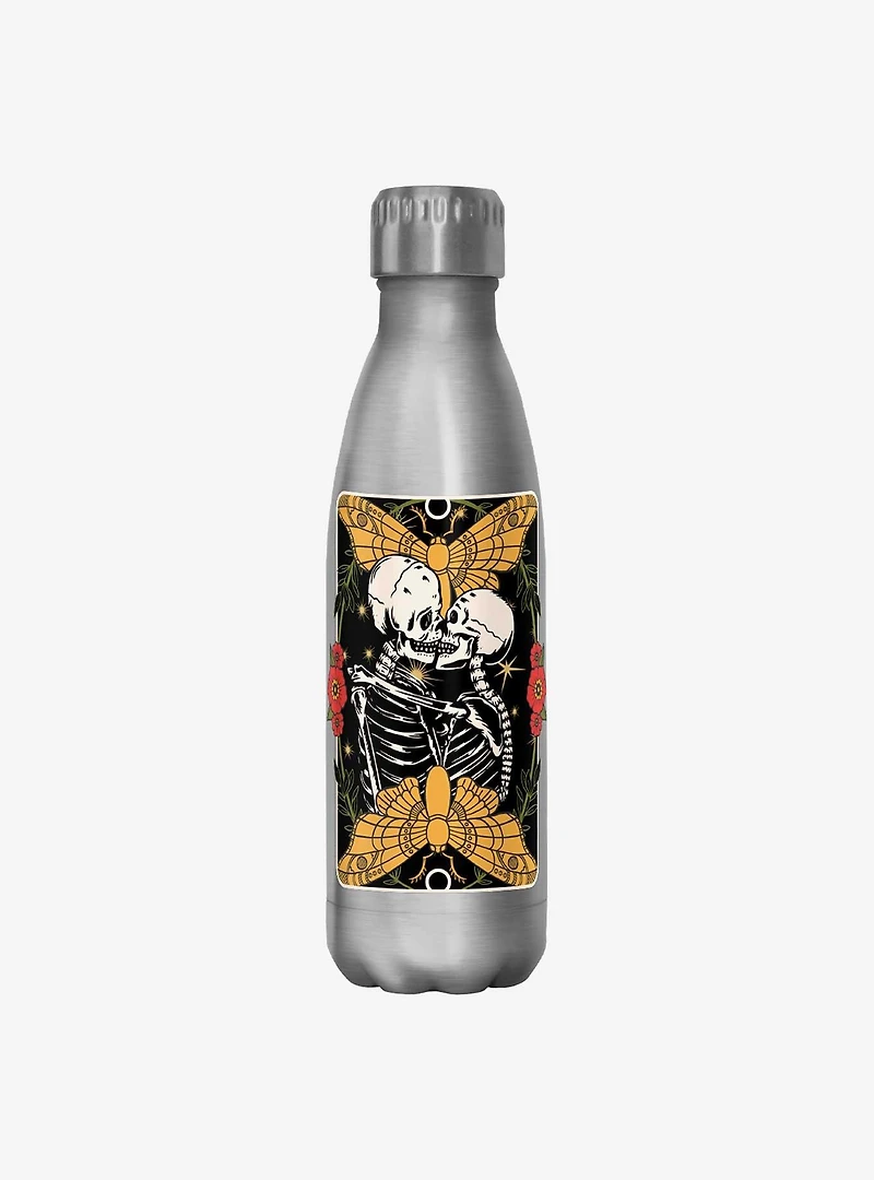 Traditional Skeleton Lovers Water Bottle