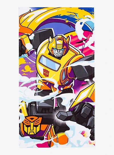 Transformers Neon Smoke Beach Towel