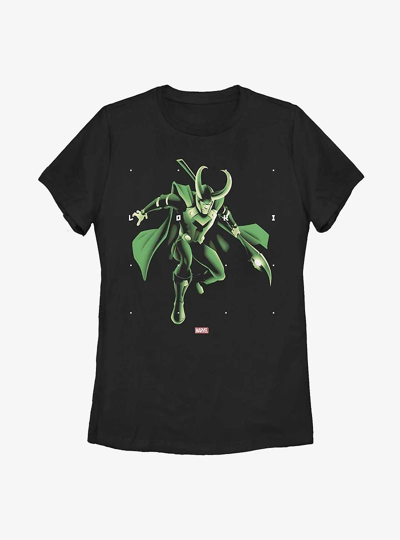 Marvel Loki God of Mischief Womens T-Shirt