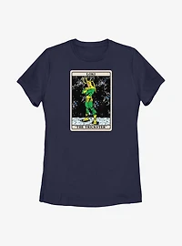 Marvel Loki The Trickster Card Womens T-Shirt