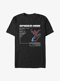 Marvel Spider-Man Hero Stats T-Shirt