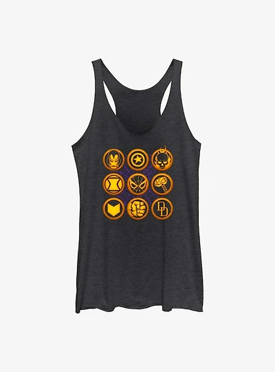 Marvel Avengers Hero Icons Womens Tank Top
