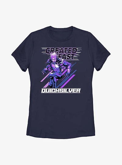 Marvel Fantastic Four Quicksilver Created Fast Womens T-Shirt