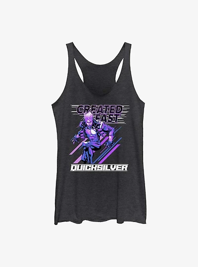 Marvel Fantastic Four Quicksilver Created Fast Womens Tank Top