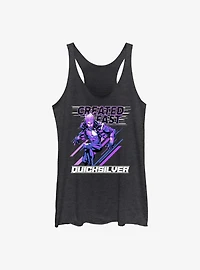 Marvel Fantastic Four Quicksilver Created Fast Womens Tank Top