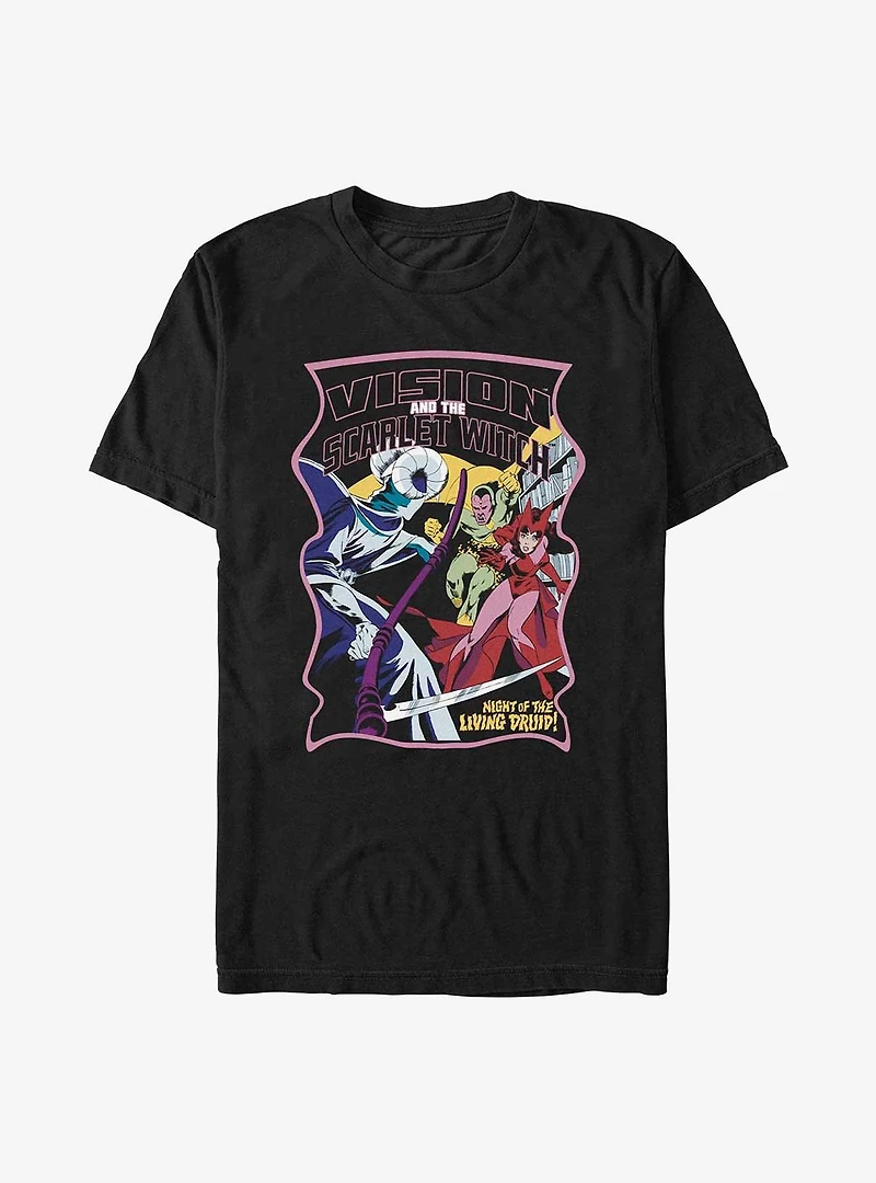 Marvel Scarlet Witch Vision and the Poster T-Shirt