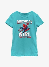 Marvel Spider-Man Web Birthday Girl Youth Girls T-Shirt