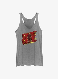 Marvel Daredevil Badge Girls Raw Edge Tank