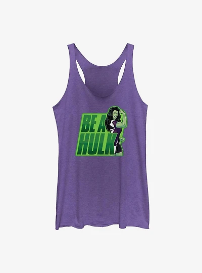 Marvel She-Hulk Be A Hulk Girls Raw Edge Tank