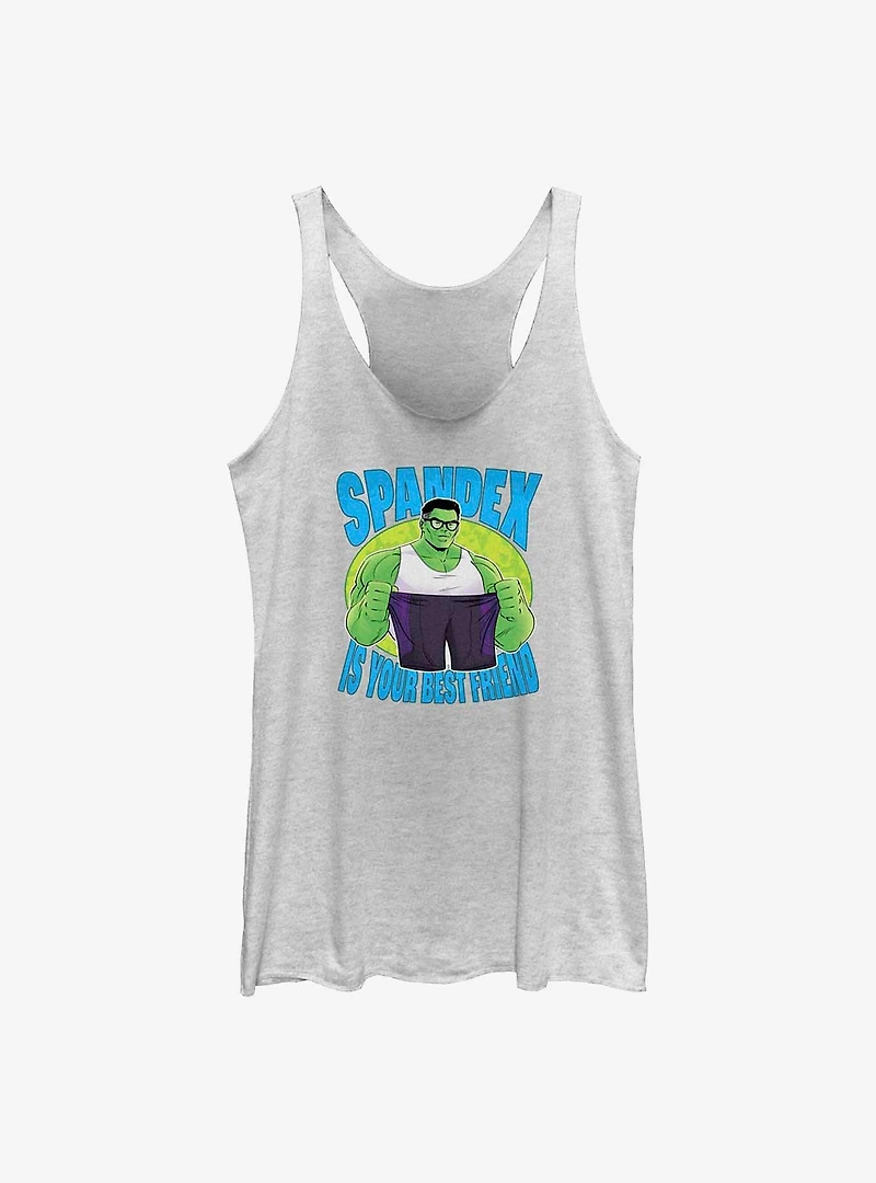 Marvel She-Hulk Spandex Is Your Best Friend Girls Raw Edge Tank
