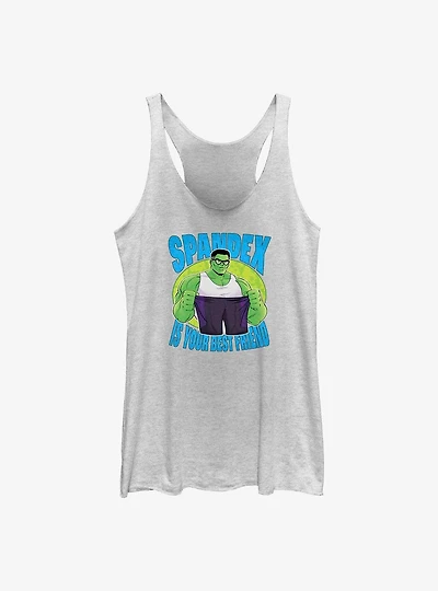 Marvel She-Hulk Spandex Is Your Best Friend Girls Raw Edge Tank