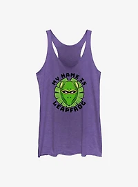 Marvel She-Hulk My Name Is Leapfrog Girls Raw Edge Tank