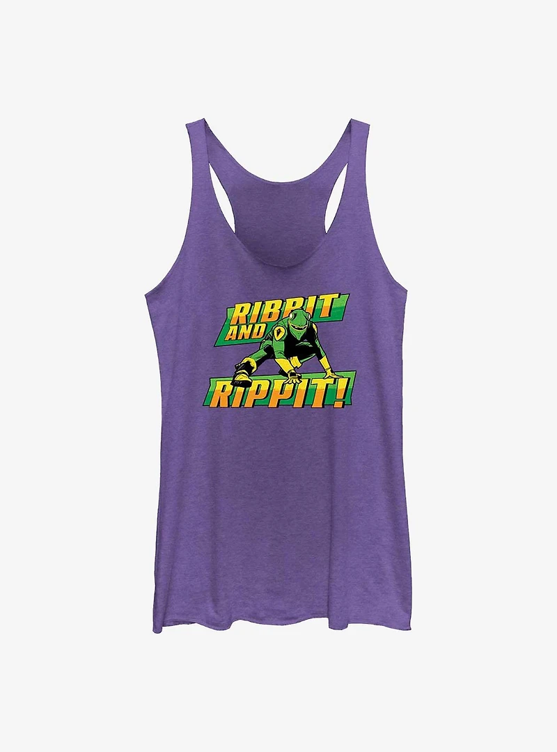 Marvel She-Hulk Ribbit And Rippit Girls Raw Edge Tank