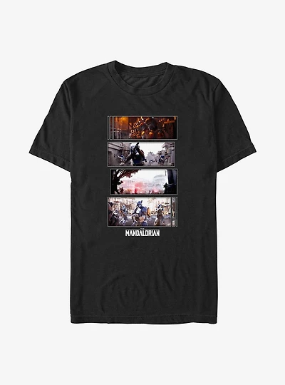 Star Wars The Mandalorian Battle Sequence Big & Tall T-Shirt