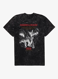 Dungeons & Dragons Monsters And Treasure Book Mineral Wash T-Shirt