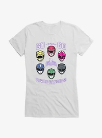 Mighty Morphin Power Rangers Go Helmets Girls T-Shirt