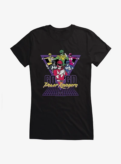 Mighty Morphin Power Rangers Go Retro Girls T-Shirt